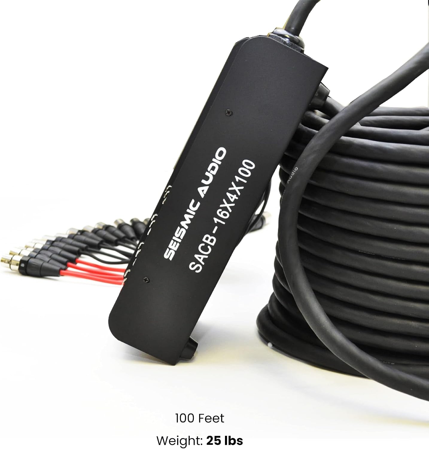 Speakers 16 Channel Low Profile XLR Send Circuit Board Snake Cable, XLR Splitter Cable, 100 Feet