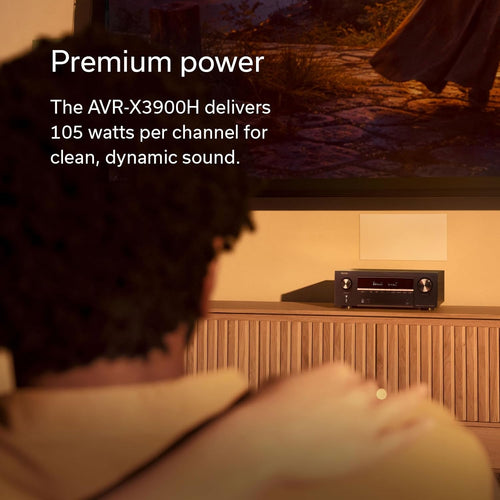 Denon AVR-X3900H 9.4 Channel AV Receiver, HEOS Multiroom Audio Streaming | 105W Power, Dolby Atmos, DTS:X, AURO-3D & IMAX Enhanced, 8K/60Hz & 4K/120Hz Video Support