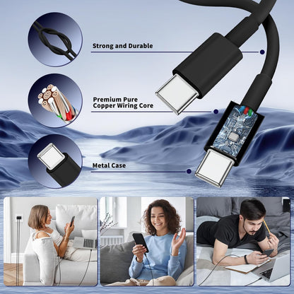 Super Fast Samsung Charger Type C,45W Dual Port USB C Fast Charger | Extra Long 60W 3/6/10/10FT USB C Cable - [2-Pack]Pd Quick Charging 3.0 for Samsung Galaxy S26 S25 Ultra/S24+/S23 Iphone 17 16