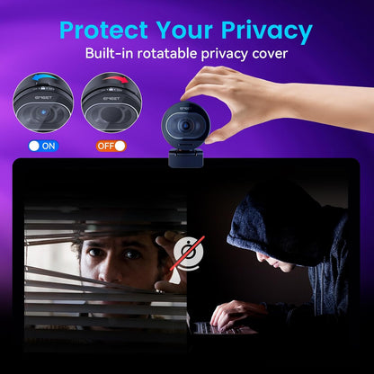 S600 4K Webcam for Streaming, Sony 1/2.55&