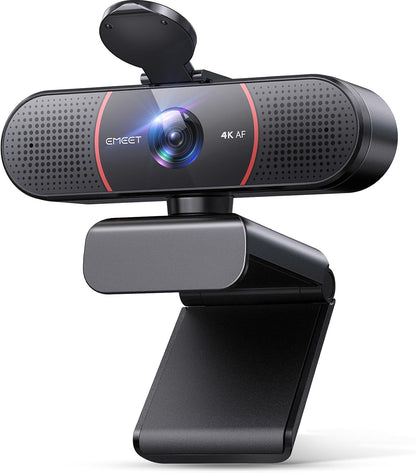 C960 4K Webcam for PC, PDAF Auto Focus, Dual Omni Mics, 73° FOV | Auto Light Correction, USB-A, Plug&amp;Play, Web Cam 4K with Privacy Cover, Webcam 4K Works for Zoom/Teams/Google Meet, Laptop/Pc
