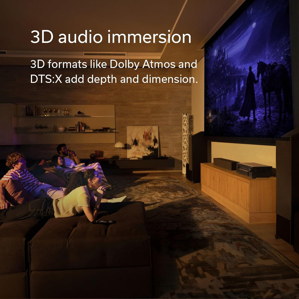 Denon AVR-X3900H 9.4 Channel AV Receiver, HEOS Multiroom Audio Streaming | 105W Power, Dolby Atmos, DTS:X, AURO-3D & IMAX Enhanced, 8K/60Hz & 4K/120Hz Video Support