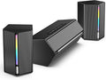 Ampligame A22 2.1 Gaming Computer Speakers with Subwoofer Bluetooth | 18 RGB Modes, Deep Punchy Bass, 3 EQ Presets, Volume Control, AC Powered, for PC TV Monitor Phone Tablet Music Gaming Movie