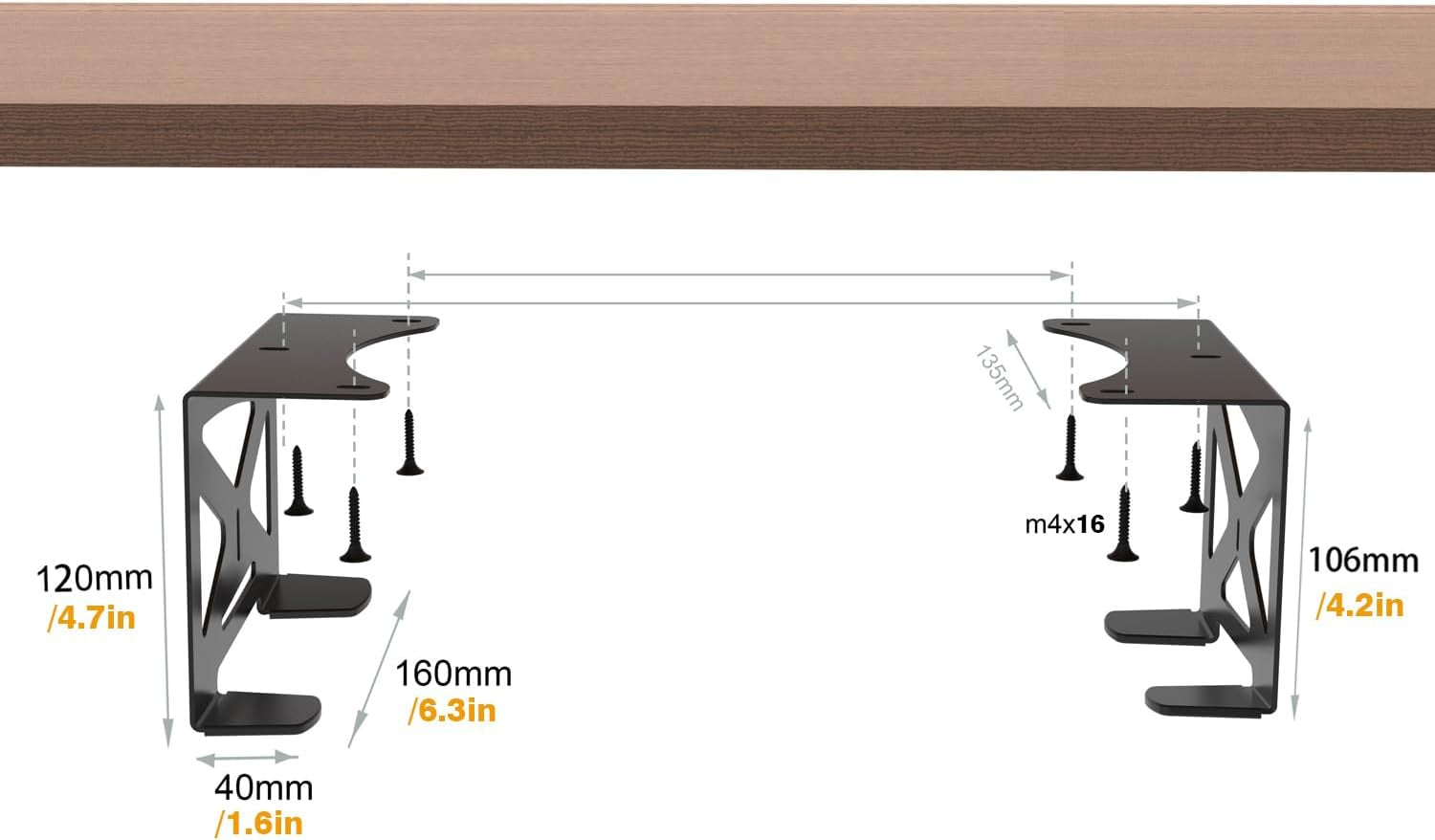 Under Desk Holder for PS5/PS5 Slim/Pro,Stealth Mount Compaitble with Playstation 5 Disc &amp; Digital Edition Console,Space Saving,Dp-05