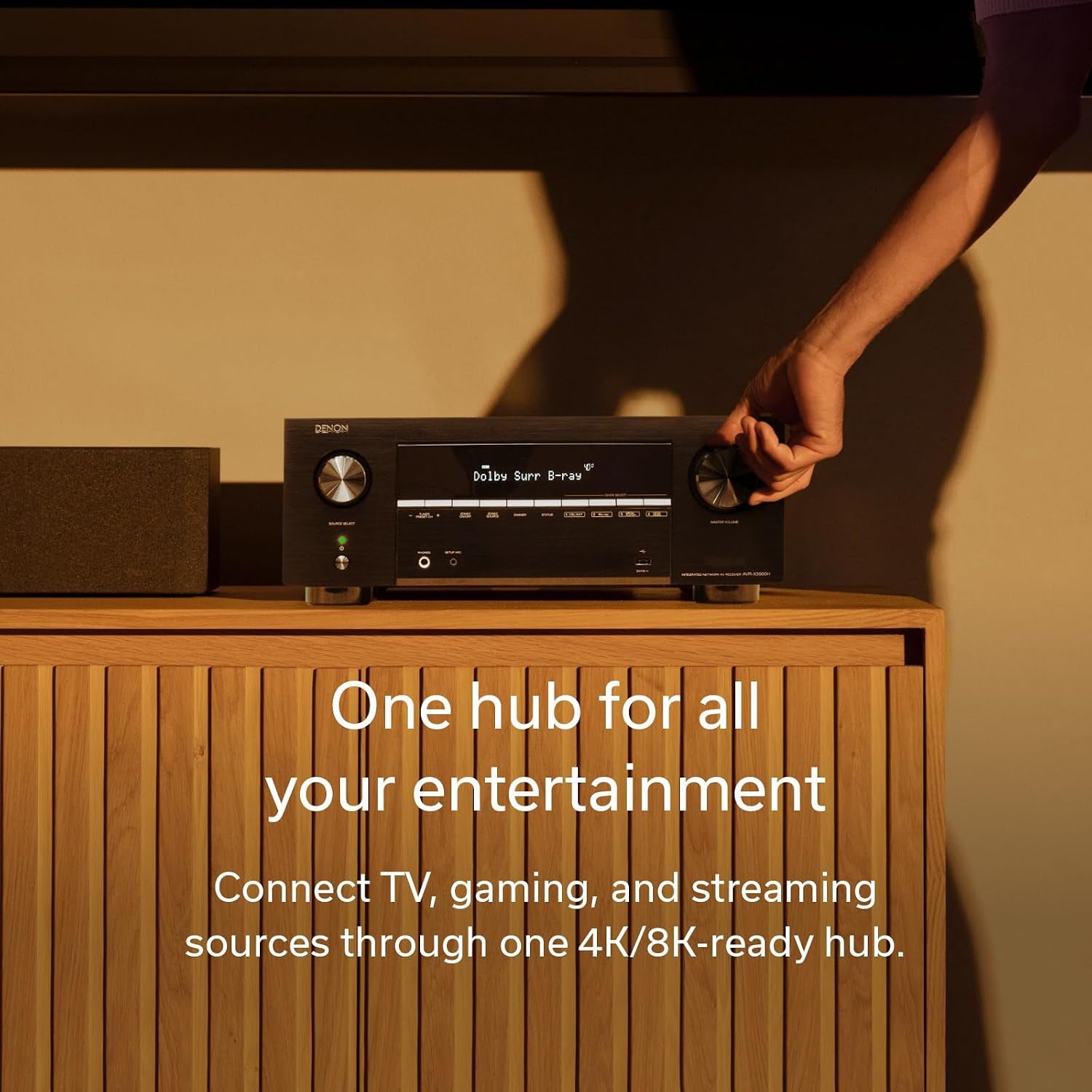 Denon AVR-X3900H 9.4 Channel AV Receiver, HEOS Multiroom Audio Streaming | 105W Power, Dolby Atmos, DTS:X, AURO-3D & IMAX Enhanced, 8K/60Hz & 4K/120Hz Video Support